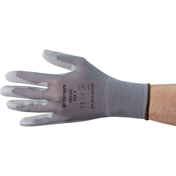 Tuffsafe Tufflite Grey Nylon Linedpu Coated Gloves Sz.7