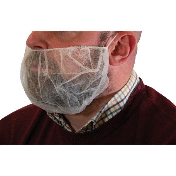 Beard Mask White - Pack Of 100 image