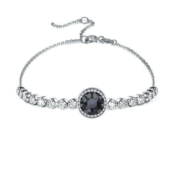 Civetta Spark Emma Bracelet - Swarovski Silver night Crystal