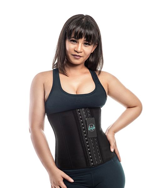 LADY DASH Traditional Waist Trainer - 9 Flexi-Steel - Black