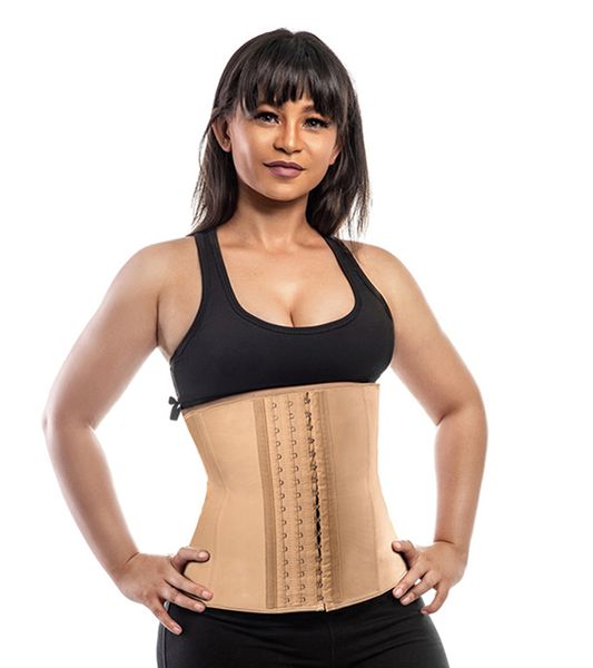 LADY DASH Traditional Waist Trainer - 9 Flexi-Steel - Cream