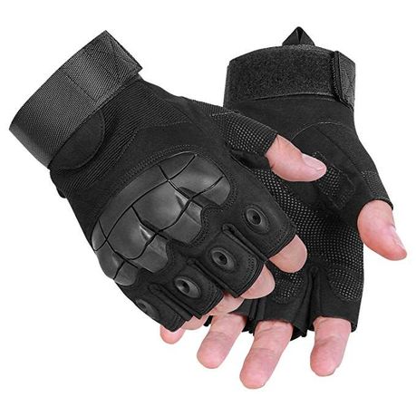 rubber fingerless gloves