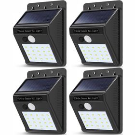 4 Piece LED Solar Wall Light | Shop Today. Get it Tomorrow! | takealot.com