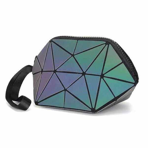 Geometric Luminous Purses Foldable Makeup Bag