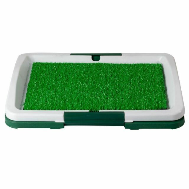 Indoor Puppy Dog Pet Potty Training Pee Pad Mat Tray Grass Toilet with Tray Shop Today. Get it