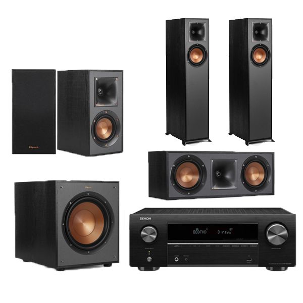 Klipsch R-610F &amp; Denon AVRX550BT 5.1 Surround System