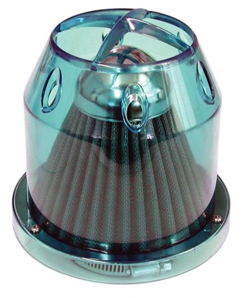 Air Filter With Transparent Blue Cover