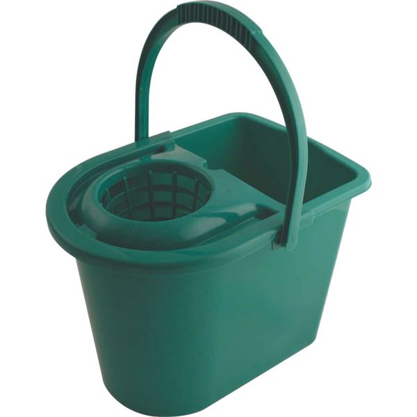 Cotswold 15Ltr Plastic Mop Bucket -Green