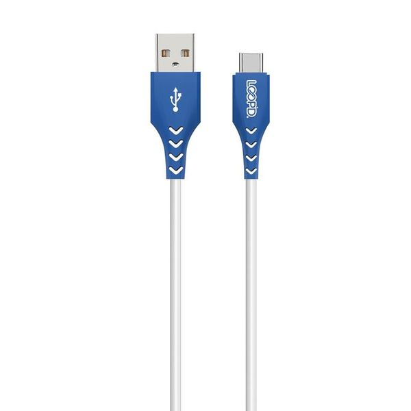 LOOP'D Type C To USB Cable 1.2 Meter - White