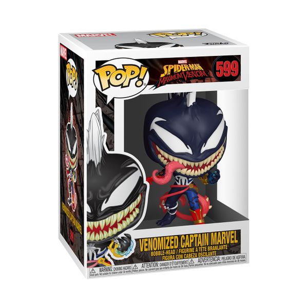 Funko Pop! Marvel:Spiderman Maximum Venom-Venomized Captain Marvel