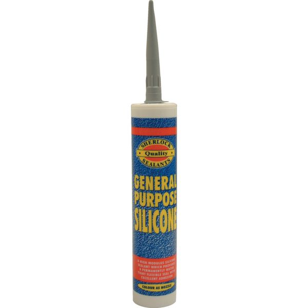 Sherlock White Silicone Sealant Cartridge 310ml