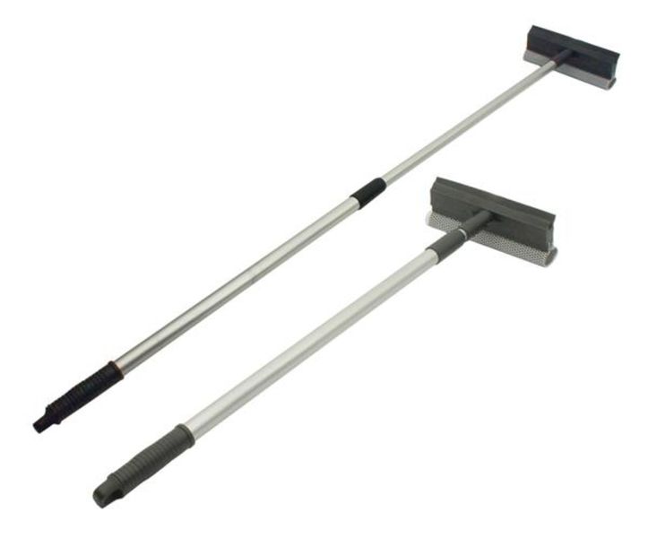 Windscreen Squeegee with Telescopic Aluminium Handle - 1.2 Meters Long