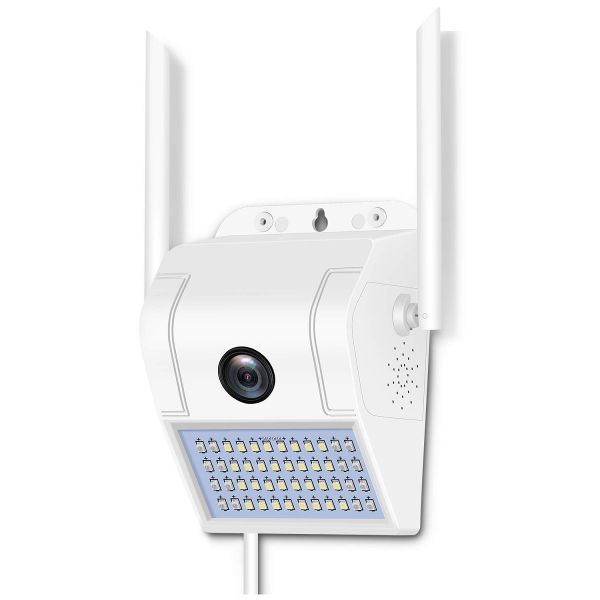 Outdoor Smart WiFi Camera with LED Spot Light and 2-Way Audio