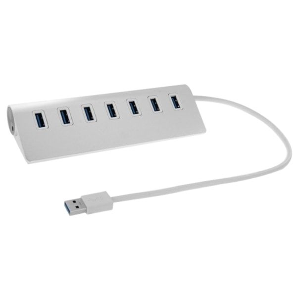 Optic Metalic 7 Port Hub 2TB - Silver
