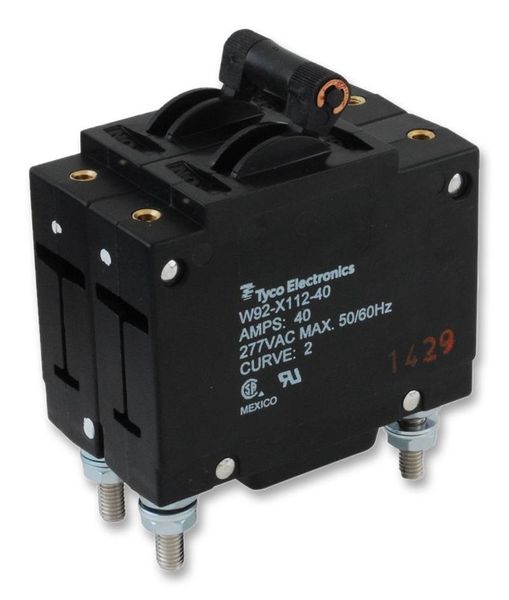 TE Connectivity, Hydromagnetic, Circuit Breaker, 2P, 277V, 20A