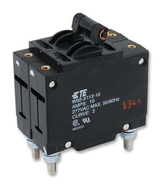 TE Connectivity, Circuit Breaker, Hydromagnetic, 2P, 277V, 10A