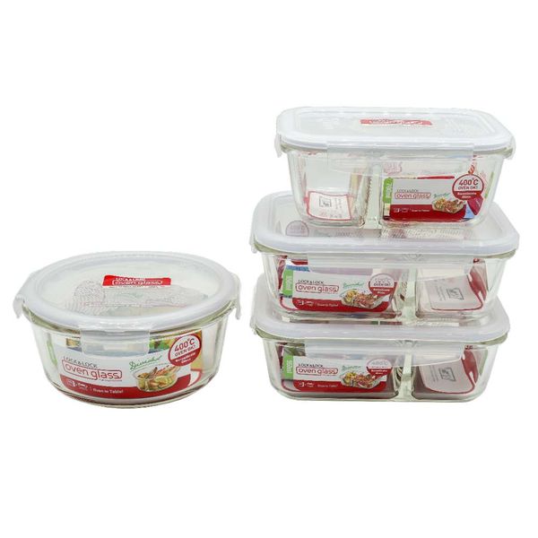 Lnl Glass Storage 4Piece Set