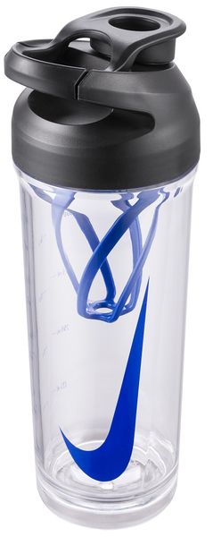 Nike TR Hypercharge Shaker Bottle - 709ml - Clear/Black/Royal