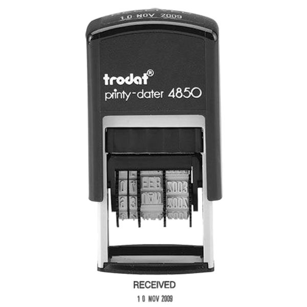 Trodat 4850 Original Printy Stamps - Received Black