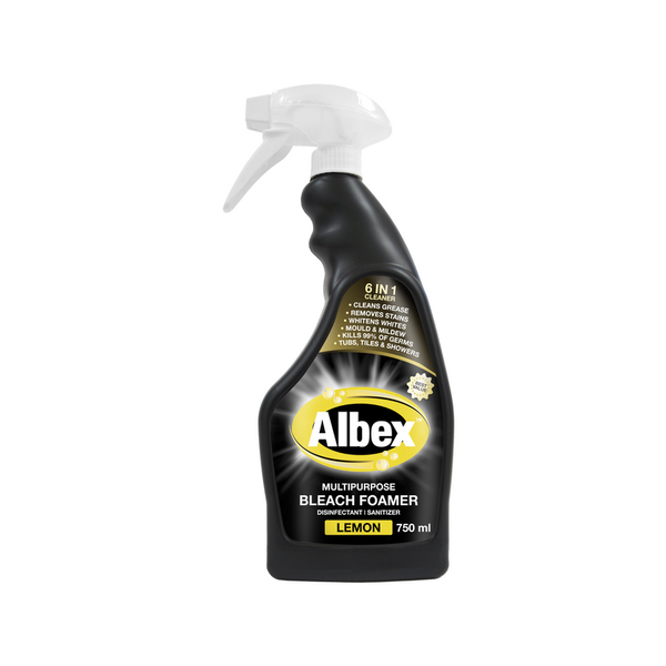 Albex Lemon Multipurpose Bleach Foamer 750ml (Pack of 6)