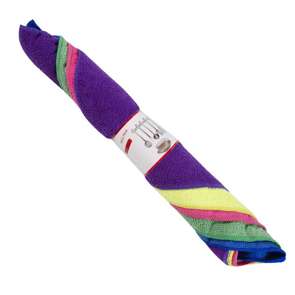 FMF Bulk Pack - 20 Pack Plain Assorted Micro Fibre Cloth 35x35cm