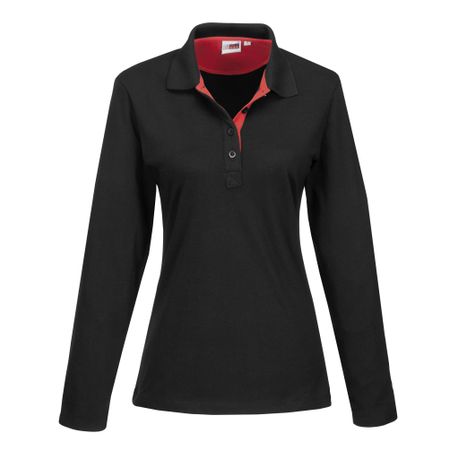 Ladies Long Sleeve Solo Golf Shirt 