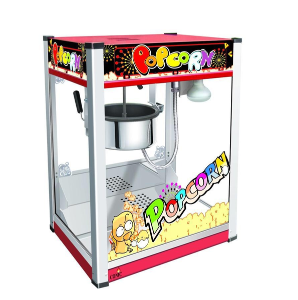 Conic Cormmecial Grade Popcorn Maker - Red