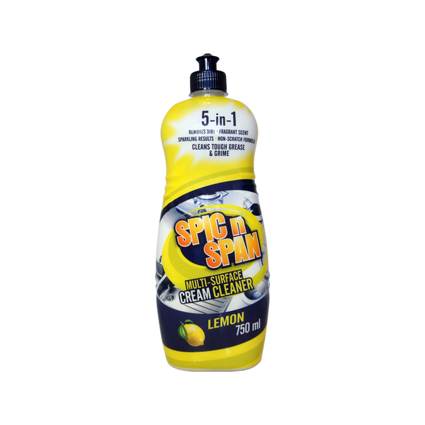 Spic n Span Lemon Fresh All Purpose Cream Cleaner 750ml (Pack of 20)