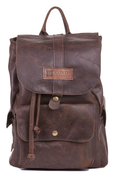 Kono Authentic Lefika Leather Back Pack