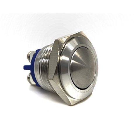 Push Button, Flat Round, Antwire, 16mm Stainless Steel Metal, Shop Today.  Get it Tomorrow!
