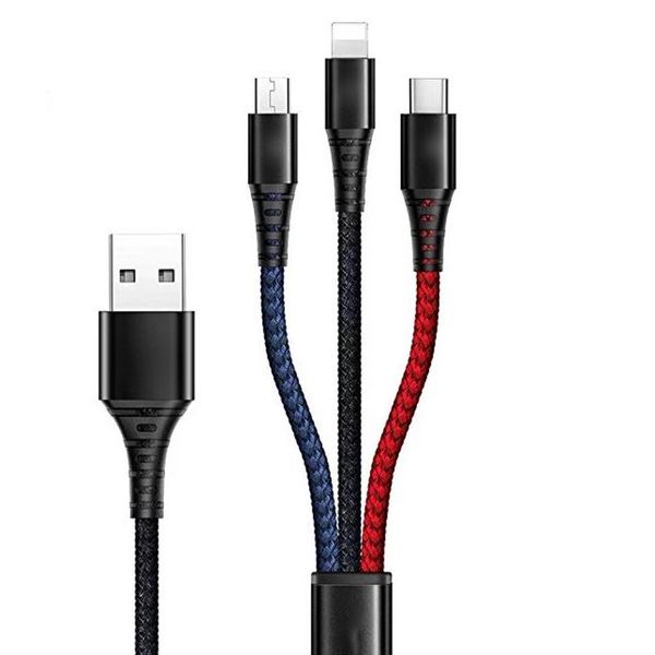 3 In 1 Charger Iphone, Samsung and Android micro USB