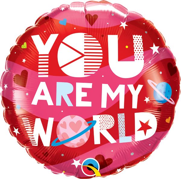 Qualatex 18 Inch Foil You Are My World