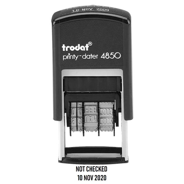 Trodat 4850 Original Printy Stamp - Not Checked Black
