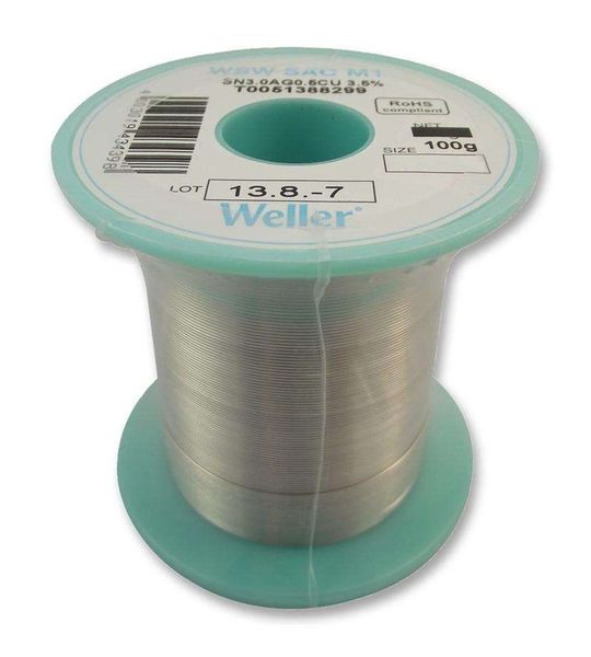 Weller, 0.8 mm, Soldering Wire, 100g, T0051401399