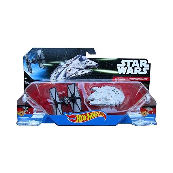 Hot Wheels, Star Wars: Tie Fighter vs Millennium Falcon Finger Playset