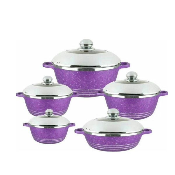 10PCS cookware set - Purple