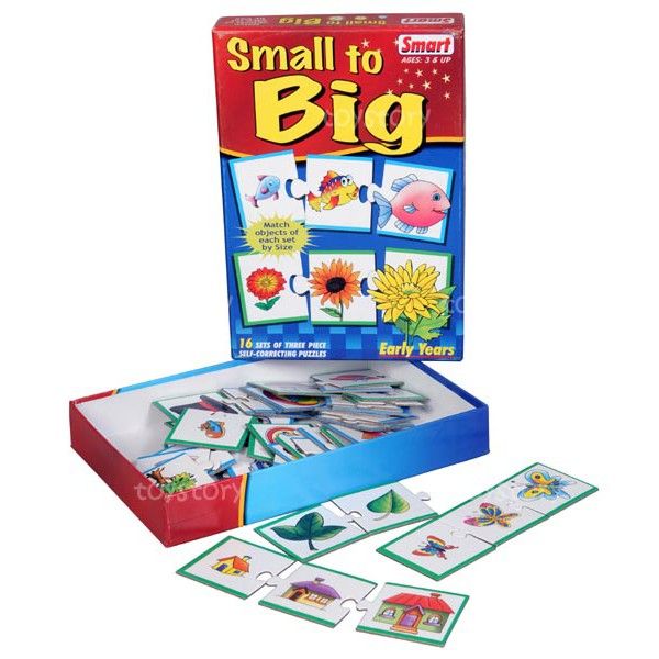 Small to Big Self-Correcting Size Sequencing Puzzles - 16 Sets