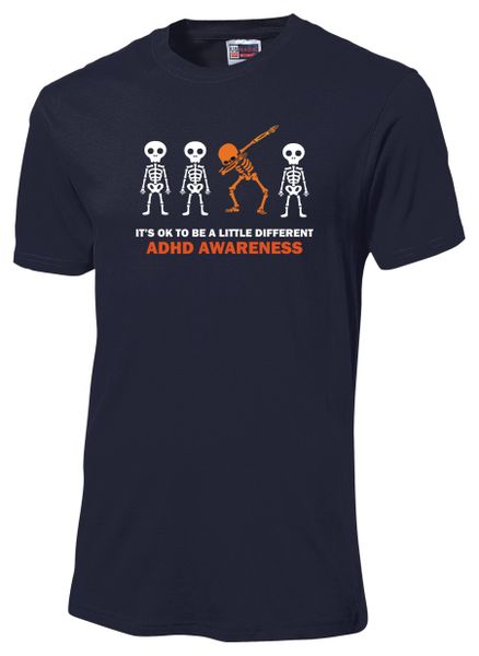 Adhd Skeleton Navy image