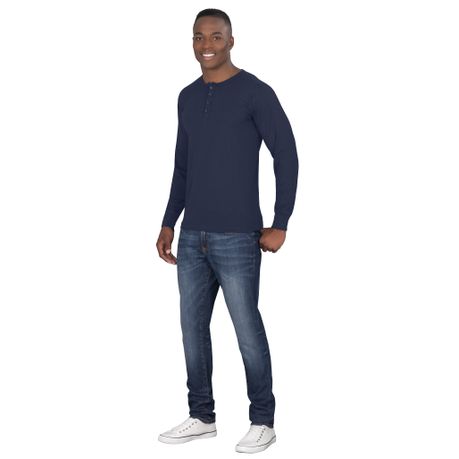 Men's Long Sleeve Henley T-shirt | Buy 