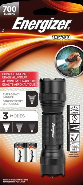 Energizer Tactical Light 700 incl. 2x CR123