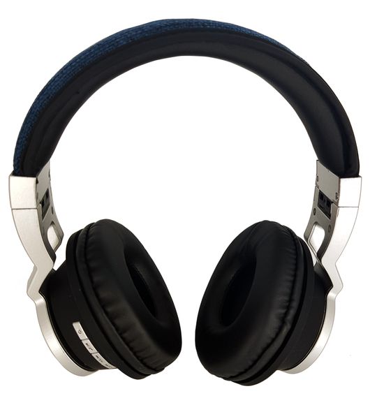 Headphones BTY7 Over-Ear Bluetooth 4.2 Wired/Wireless - Black &amp; Blue