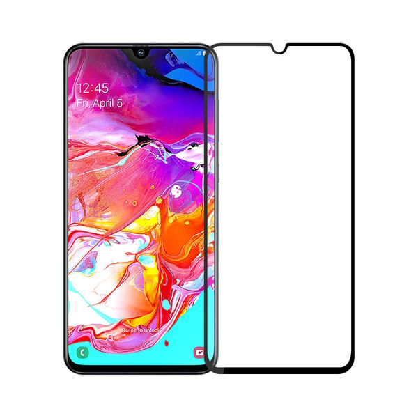 Full Tempered Glass for Samsung A70 - Black