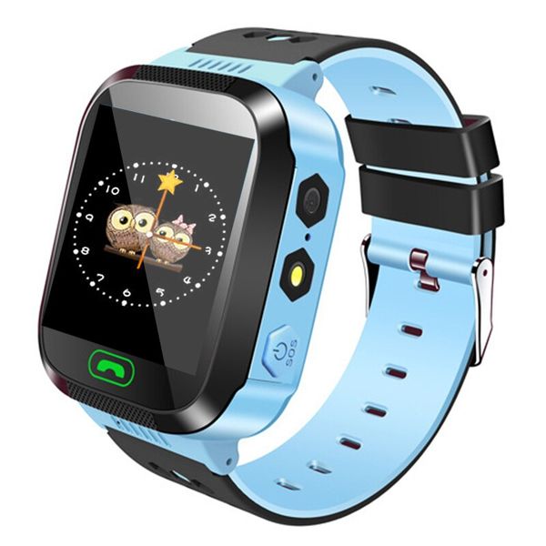 GPS Smart Watch for Kids with Touch Screen &amp; SOS (Blue)-(LBS Tracking)