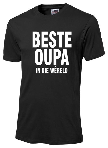 Beste Oupa in Die Wereld Navy T-shirt