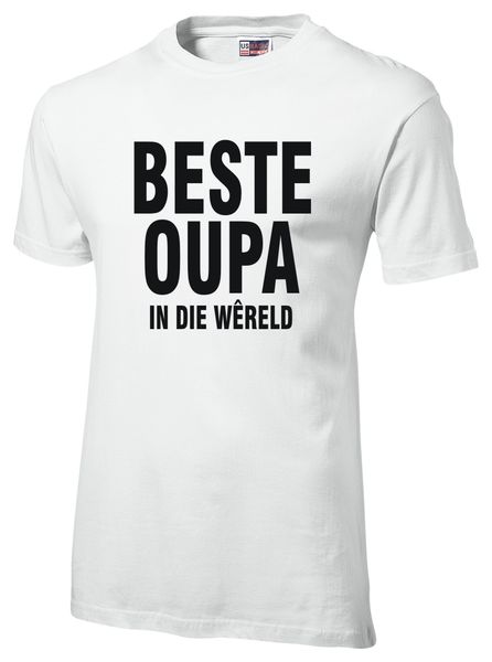 Beste Oupa in Die Wereld Navy T-shirt
