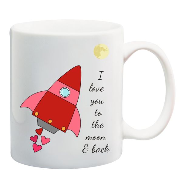 Valentine - I Love You to The Moon and Back Mug