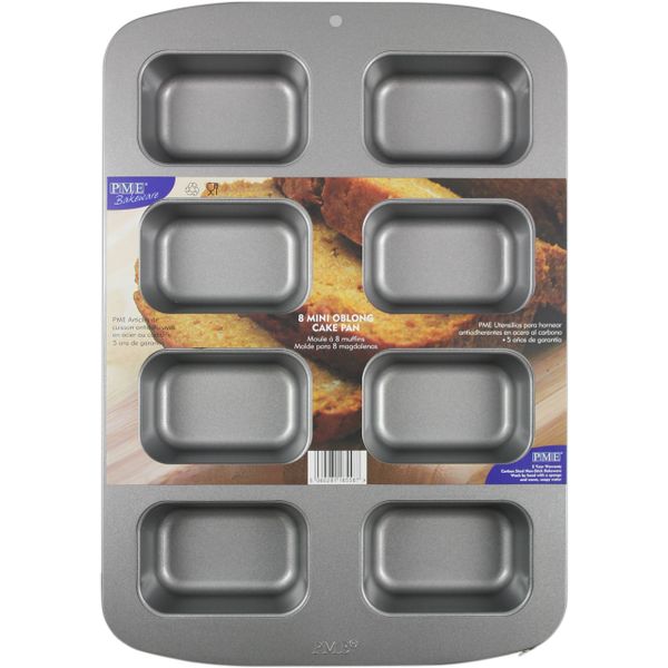 PME - Mini Oblong Cake Pan, Non-stick (8 cups)