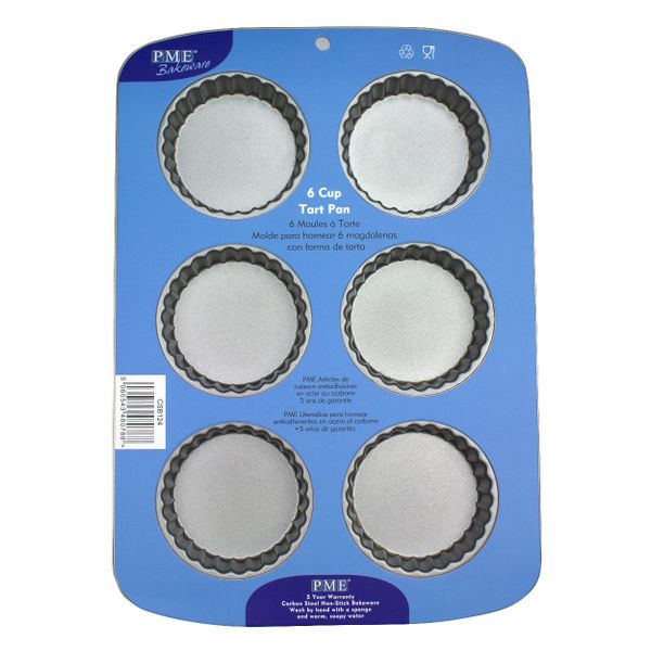 PME - Mini Quiche Tart Pan, Non-stick (6 cups)