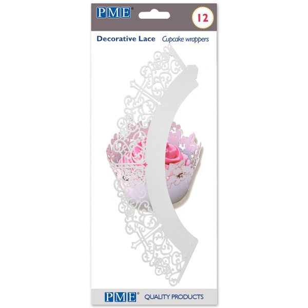 Cross White Cupcake Wrappers Pack of 12