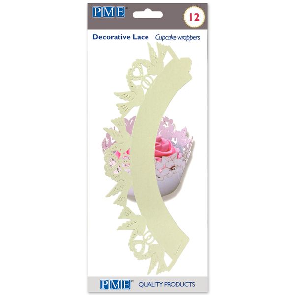 Dove Ivory Cupcake Wrappers Pack of 12
